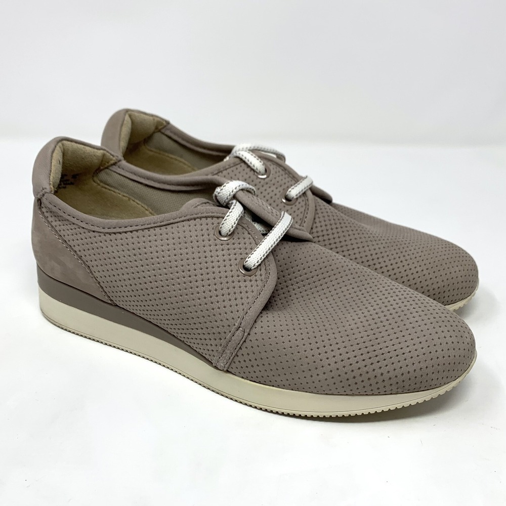 Naturalizer Women's 8M Brown Jaque Lace Up Sneakers Casual Leather Tan